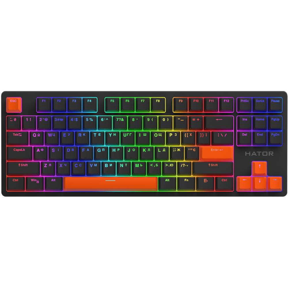Набір кейкапів HATOR Orange PBT keycaps (HTS-712) Основні характеристики 8 шт.