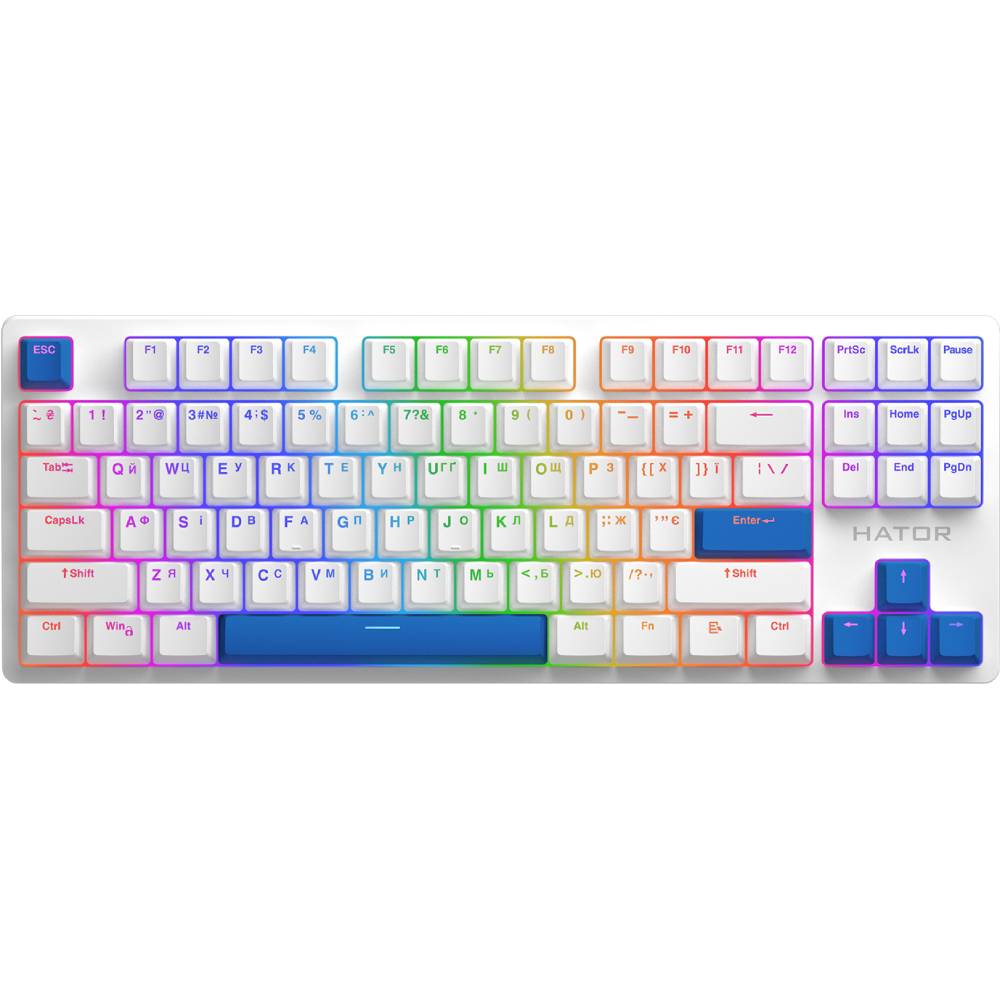 Набір кейкапів HATOR Royal Navy Blue PBT keycaps (HTS-714) Тип аксесуари для клавіатур
