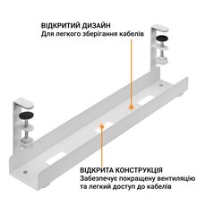 Органайзер для кабелів OFFICEPRO CT500W White
