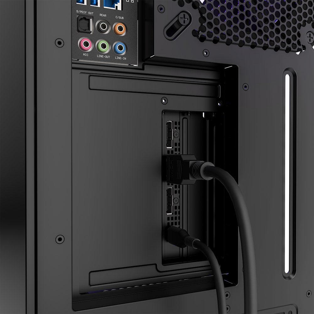 Внешний вид Брекет для вертикальной установки видеокарты NZXT Vertical GPU Mounting Kit Black (AB-RH175-B1)