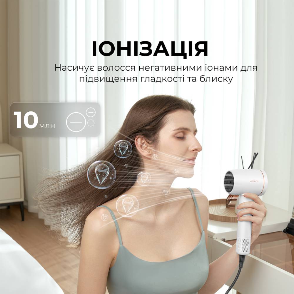 Фото 4 Фен JIMMY F7 White