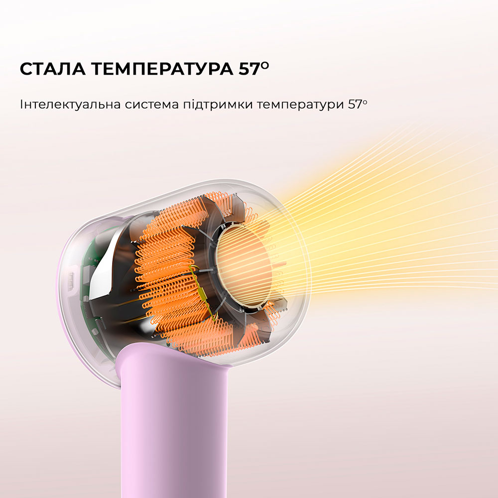 Фото 4 Фен DREAME Hair Dryer Gleam Purple (AHD12A-PPL)