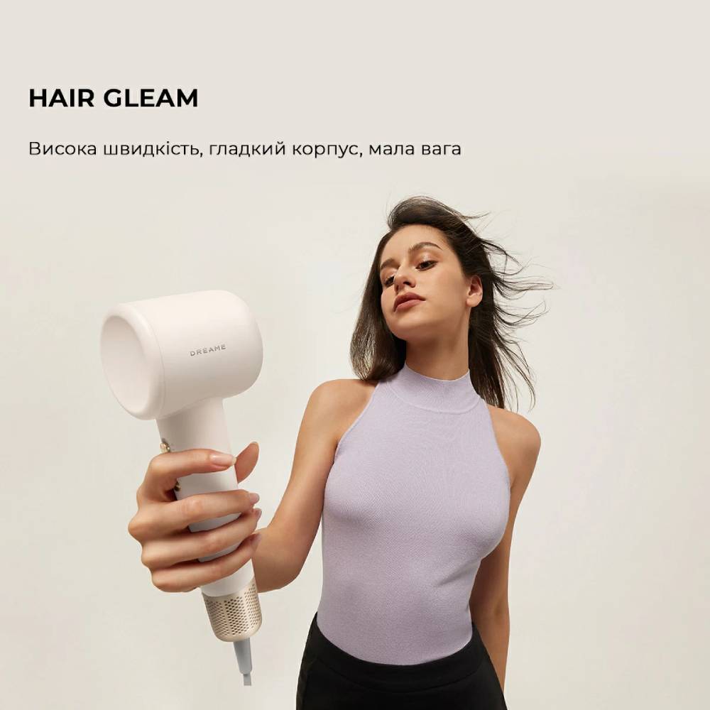 В Україні Фен DREAME Hair Dryer Gleam White (AHD12A-WH)