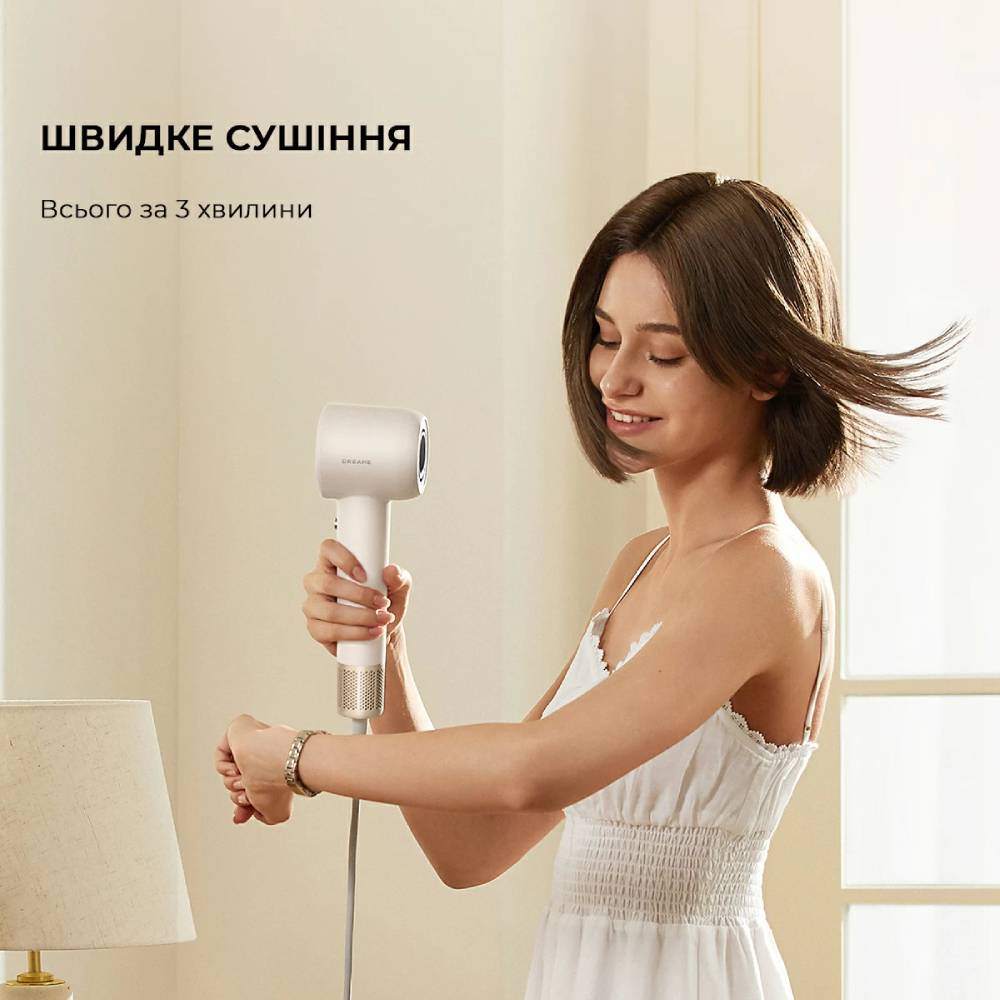 Фото 3 Фен DREAME Hair Dryer Gleam White (AHD12A-WH)