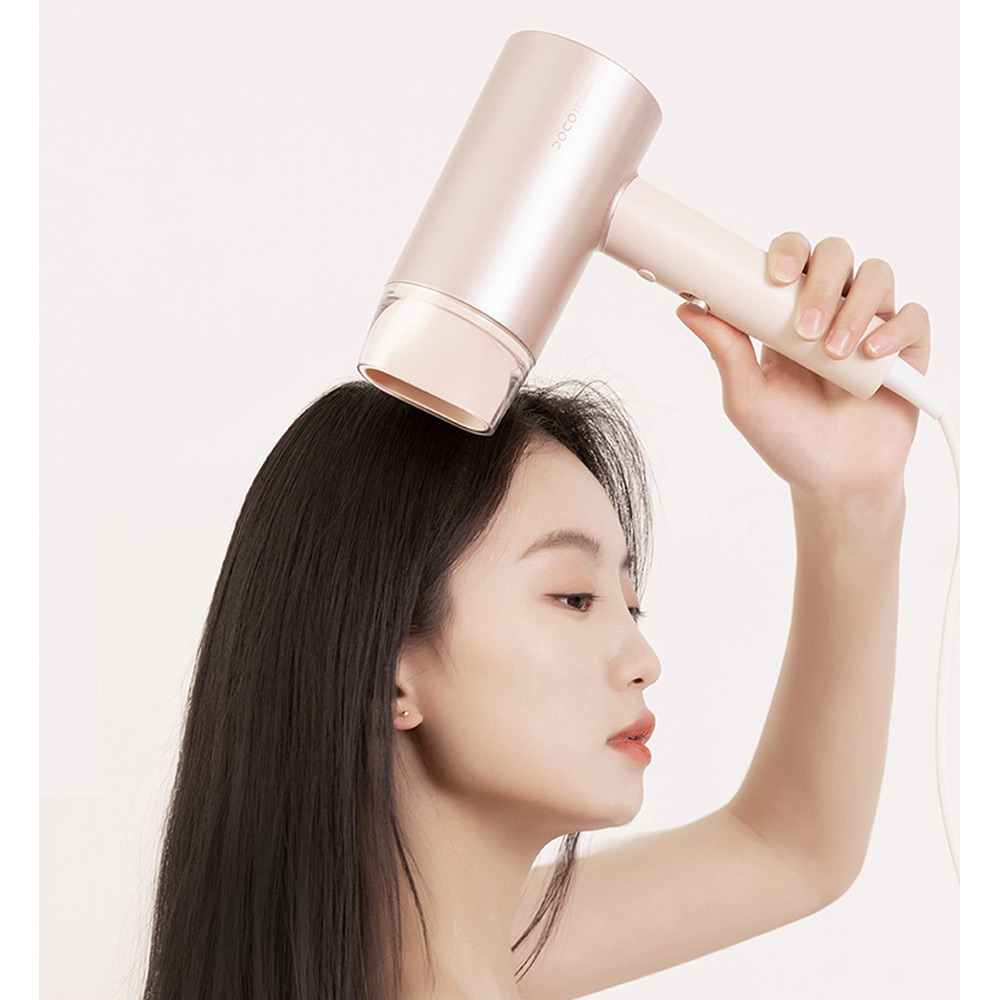 Зовнішній вигляд Фен DOCO Dual Negative Ion Hair Dryer Pink AN002