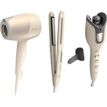 Комплект Фен PHILIPS BHD829/00 + Випрямляч PHILIPS BHS838/00 + Автоматична плойка PHILIPS BHB887/00 SenseIQ