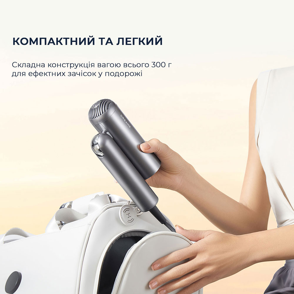 Фото 2 Фен DREAME Pocket Hair Dryer Gray (AHD51-GR)