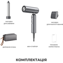 Фен-стайлер DREAME Pocket Hair Dryer Gray (AHD51-GR)