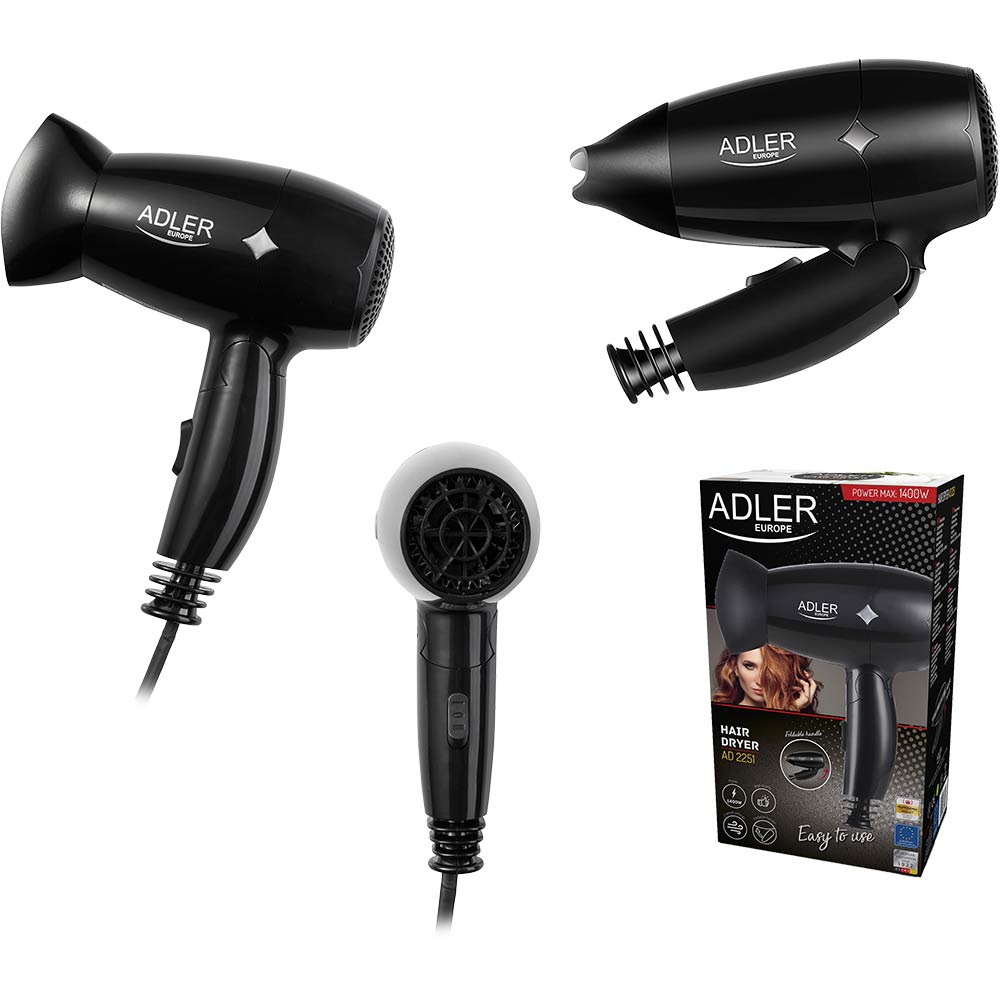 Фото 4 Фен ADLER AD 2251 Black (5902934831321)