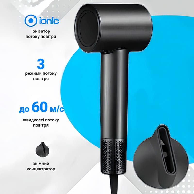 Фото 4 Фен SHOWSEE Electric Hair Dryer A18-B Silver