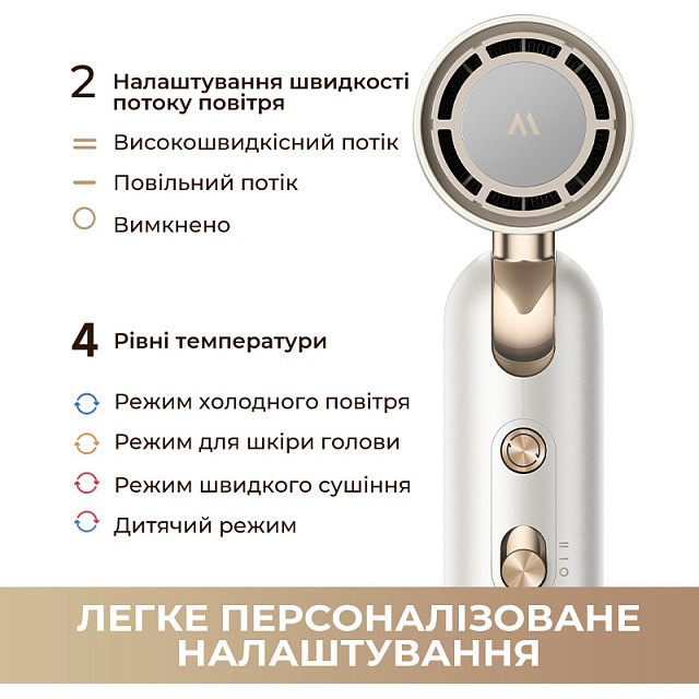 Заказать Фен MOVA Flip10 White