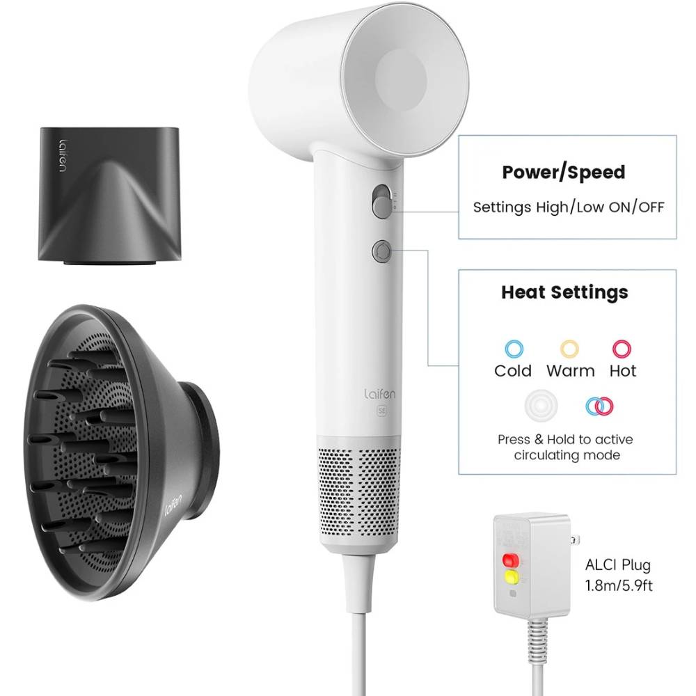 Фото 2 Фен LAIFEN SE Special White (1HD12-G-EU-WH-001)