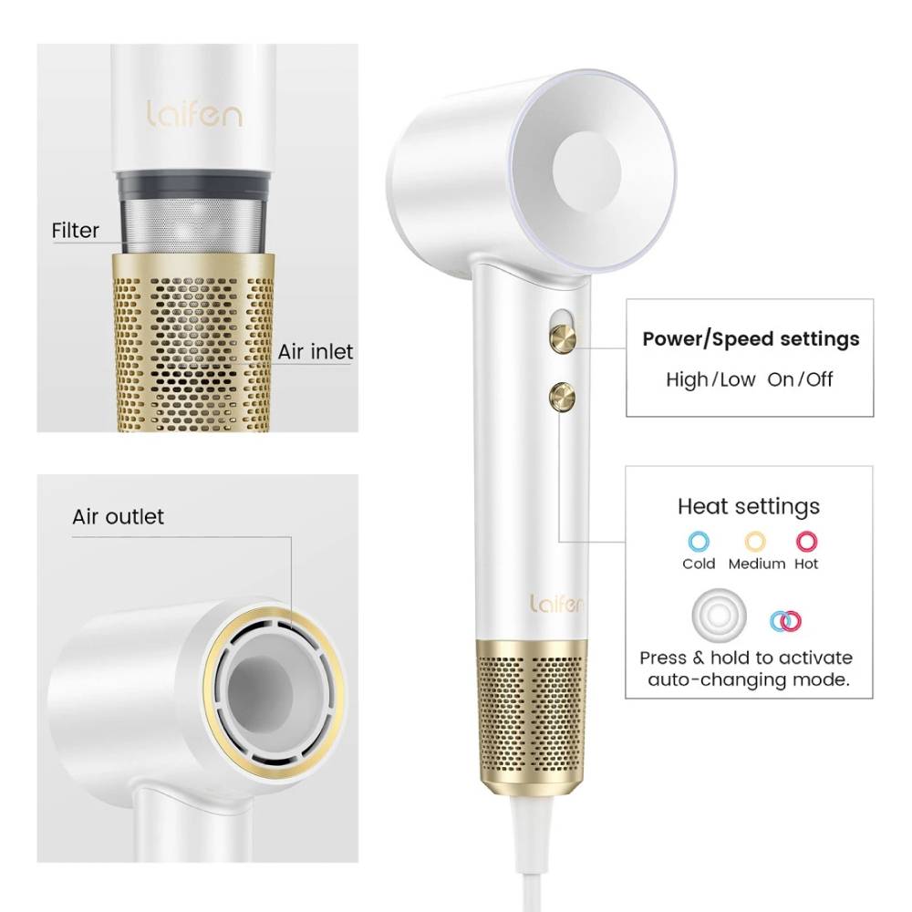 Покупка Фен LAIFEN Swift Premium Platinum White (LF03-PTG-EU)