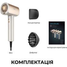 Фен CECOTEC DryGlam Nano Plasma Champagne (A01_EU01_101438)