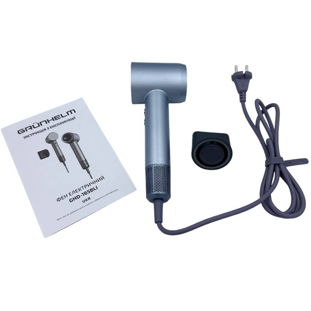Замовити Фен GRUNHELM 1600Вт GHD-165BLI BLDC (147288)