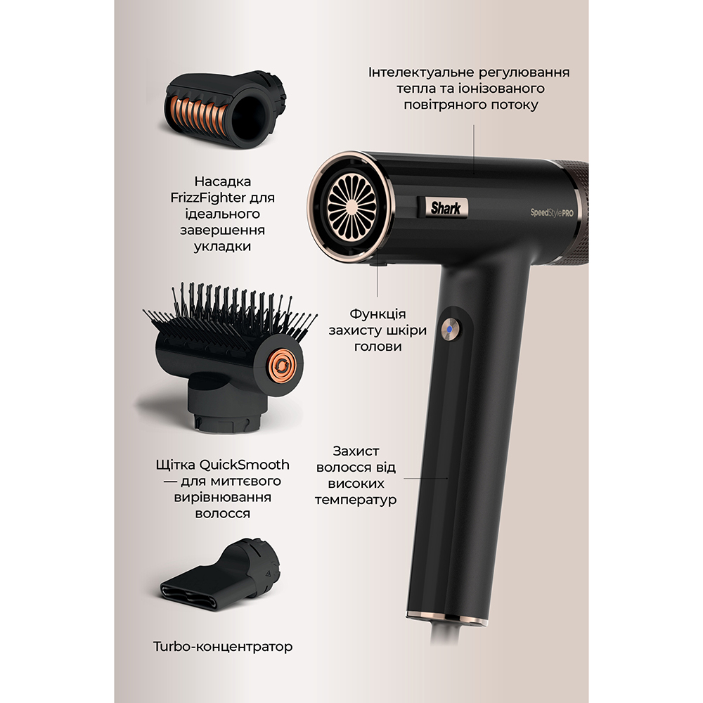 Фото 19 Фен SHARK SpeedStyle 3-in-1 for Straight & Wavy Hair HD731EU