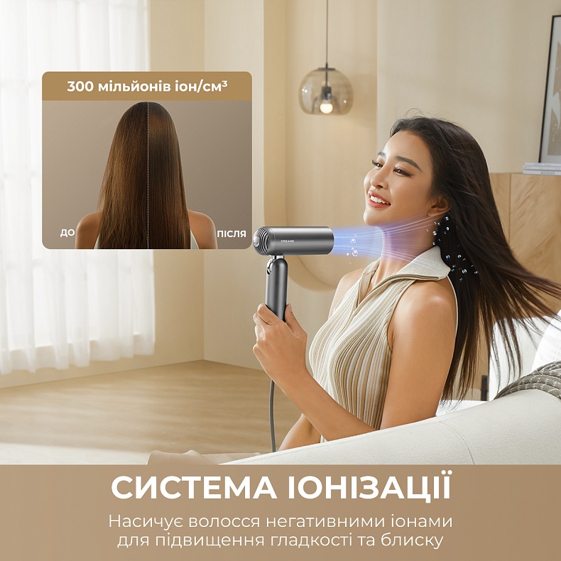 Фото 3 Фен-стайлер DREAME Pocket Pro 3 in1 Grey (AHD51PRO_G)