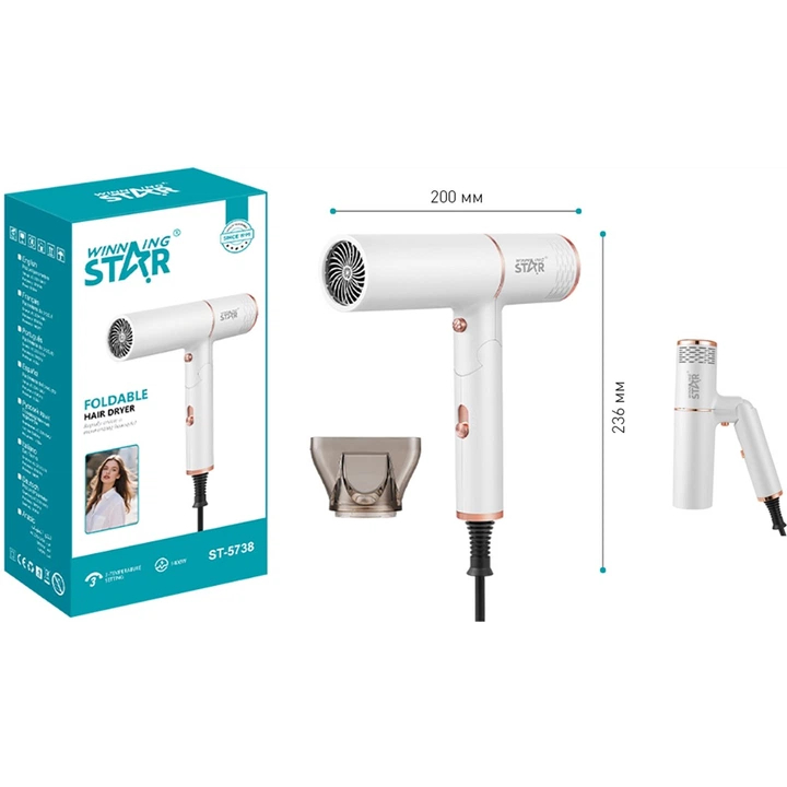 Покупка Фен WINNINGSTAR ST-5738 1400W White (WNNGS-ST-5738-WH)