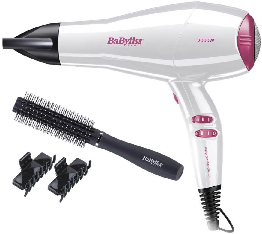 BABYLISS D414PE( фен+розрах.+2заколки)