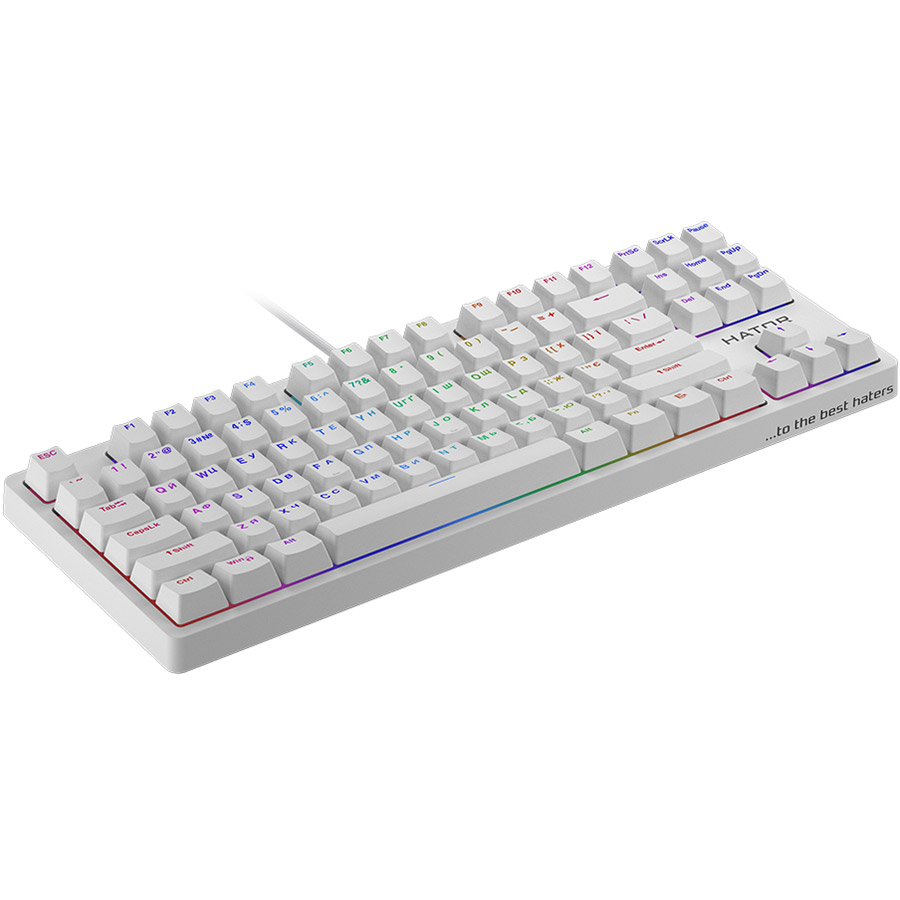 Клавіатура HATOR Rockfall EVO TKL Optical White (HTK-631) Клас ігрова